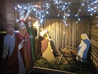 Creche de Noel devant le chateau de Chambois en 2019